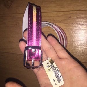 Pink Ardene belt with tag